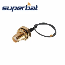 Superbat IPX/u. fl Для внутренний разъем SMA переборка с уплотнительным кольцом прямой косичка кабель 1,13 мм 30 см переходник для коаксиального кабеля