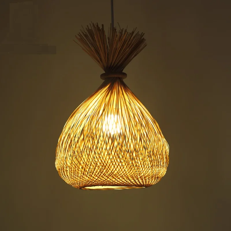 

Pastoral Country Bamboo pendant Lights Creative Pockets Living Room Bar Cafe Corridor Entrance Lighting pendant lamps ZA zb1