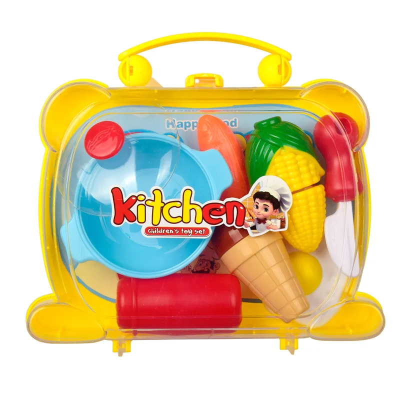 Мини Детский милый мультяшный пазл кухня детская игрушка набор ролевые игры