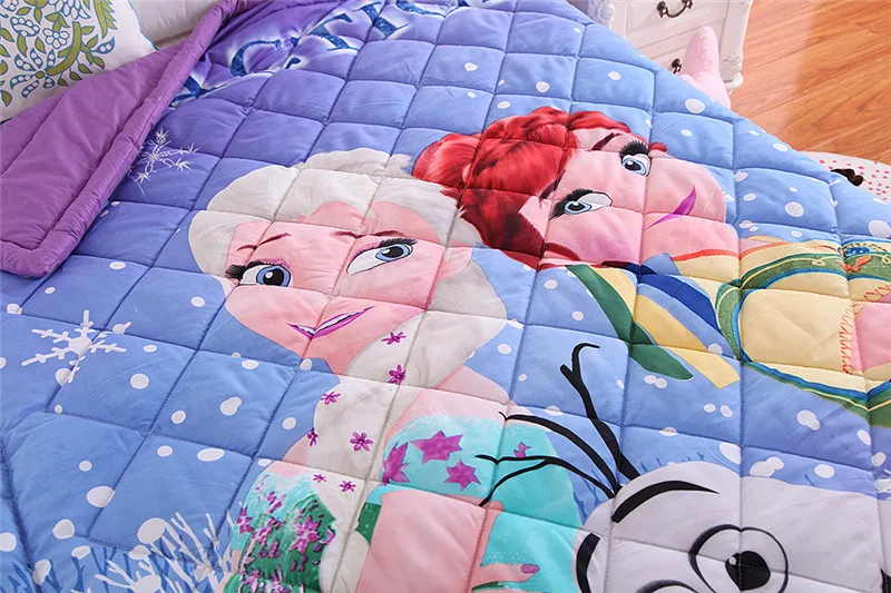 Disney Frozen Elsa Ann тачки хлопок мультфильм пледы одеяло для мальчиков и девочек детей 1,5 м Кондиционер Комплект постельного белья с одеялом подарки