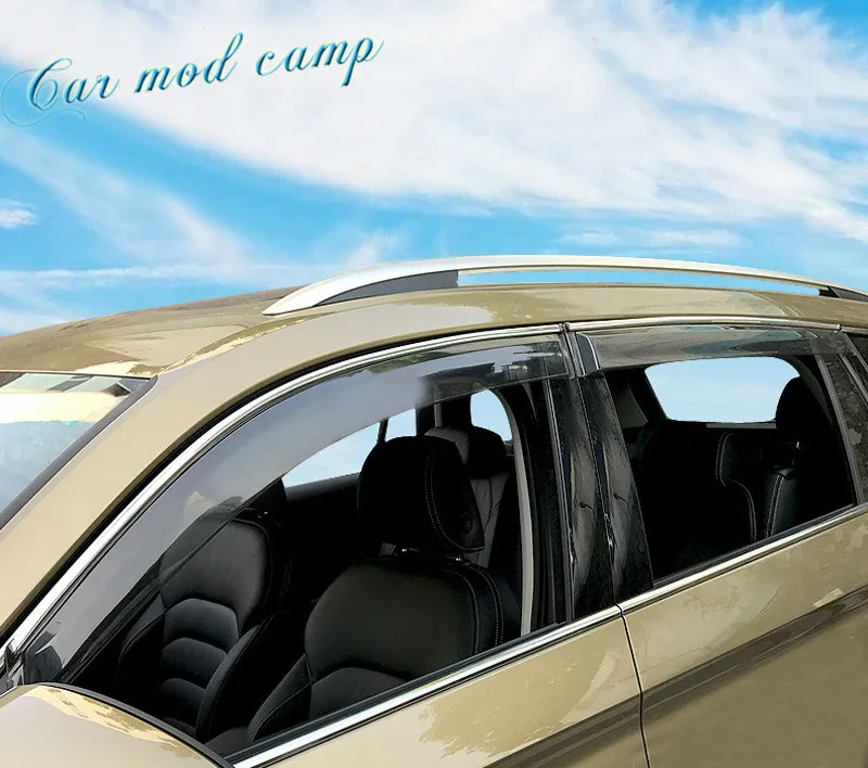 Пластиковый козырек от дождя и солнца для Skoda Kodiaq 2017 2018 2019 4 шт. аксессуары