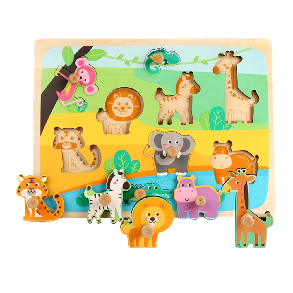 wooden peg puzzles for toddlers