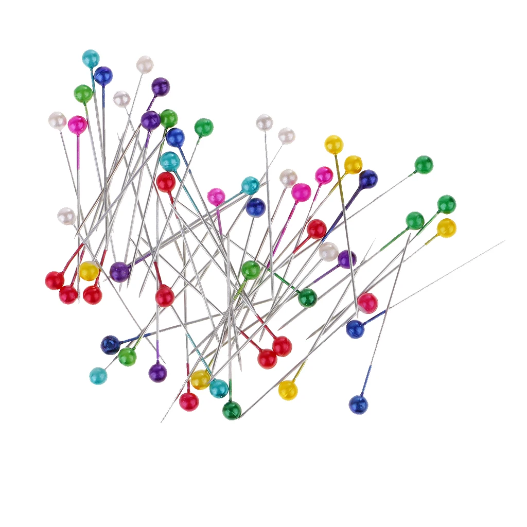 Fityle 100 шт Красочный жемчуг заколки швейные булавки по индивидуальному заказу, а также швейное производство булавки для хиджаба, шарфа