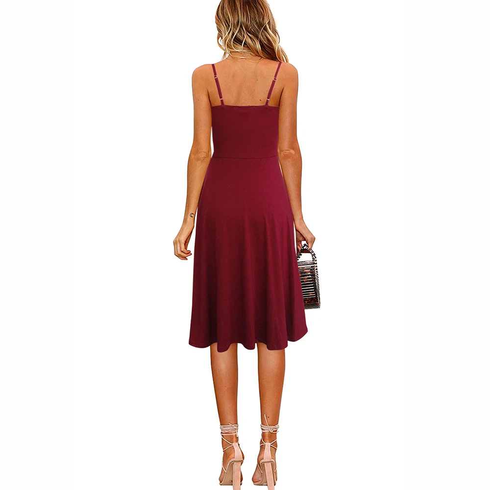 Женское повседневное пляжное платье Berydress летнее однотонное Хлопковое