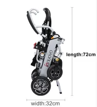 Free shipping 2019 High quality lightweight portable electric wheelchair for disabled people with 24V 6AH BATTERY