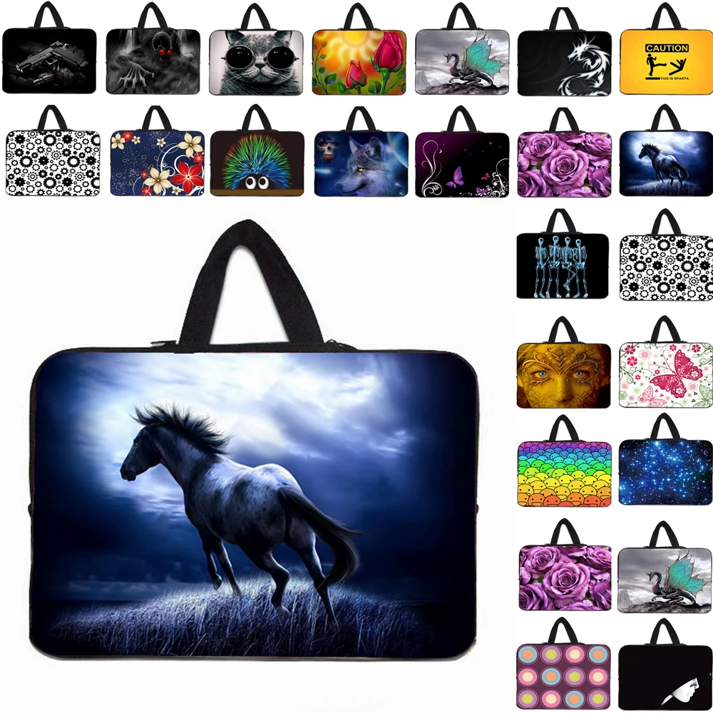 Viviration Neoprene Handle Sleeve Carry Bag Soft 10 12 13 14 15 17 Notebook Liner Cover Case Pouch For Toshiba Acer Sony Dell HP