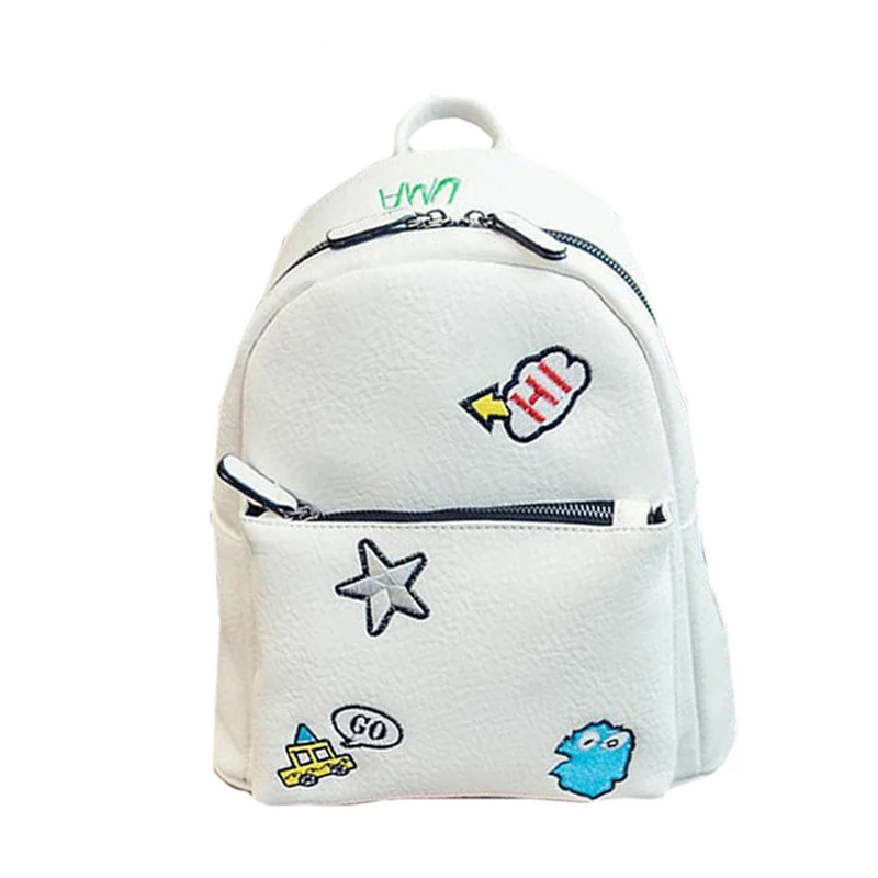 New Brand Design Cartoon Leather font b Backpacks b font Women Shoulder Bag School bags for