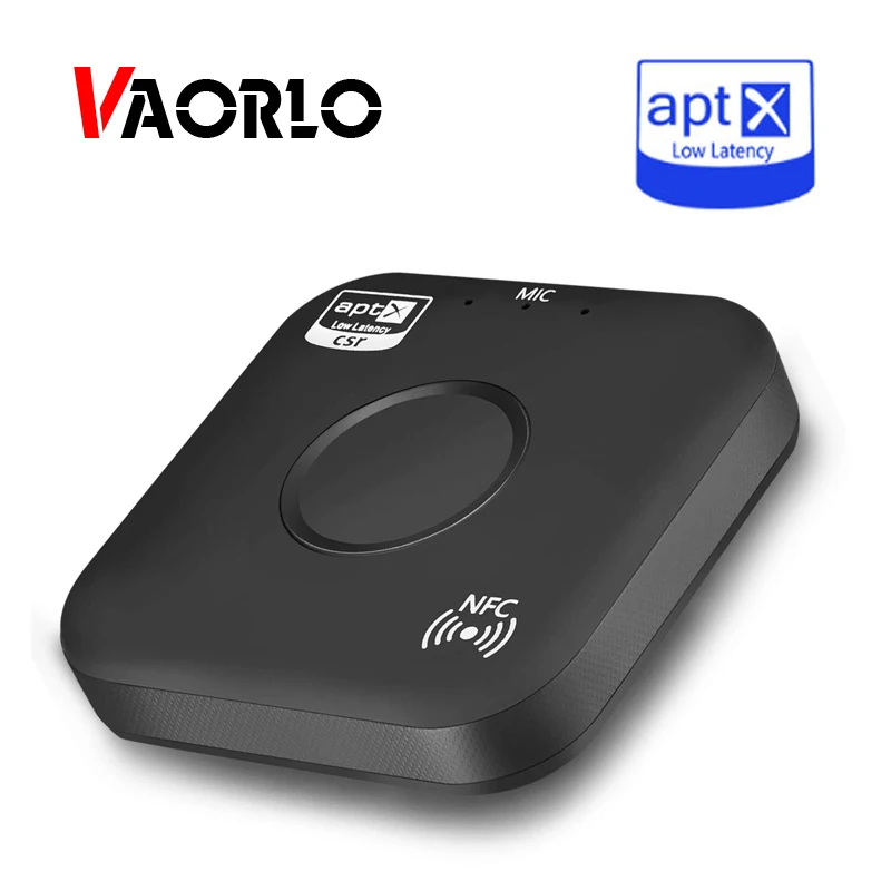 VAORLO Bluetooth приемник аудио AUX APTX V4.2 приемники NFC автомобильный комплект свободные