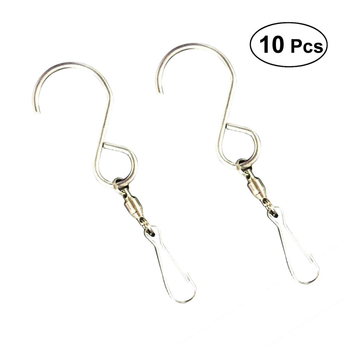 Stainless Steel S-Shape Swivel Hooks Wall Hanging Wind Chimes Rotate Rack Holder