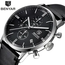 Men Quartz Watches Men s Top Brand Luxury Leather Business Watch Male Sport Chronograph Watches Men
