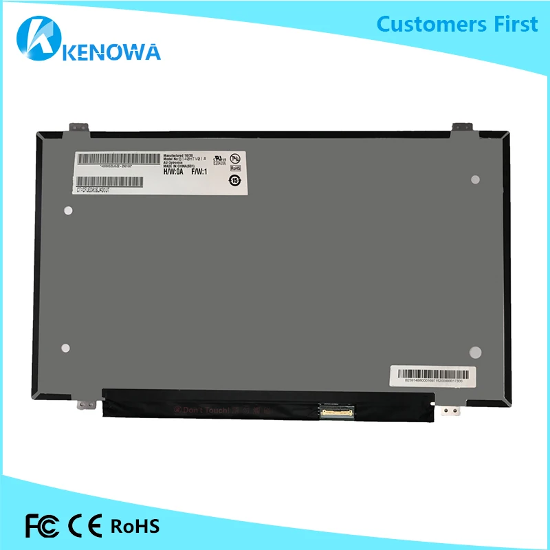 

14 Inch LCD Display Panel Assembly B140HTV01.0 B140HTV01 0 LCD Screen