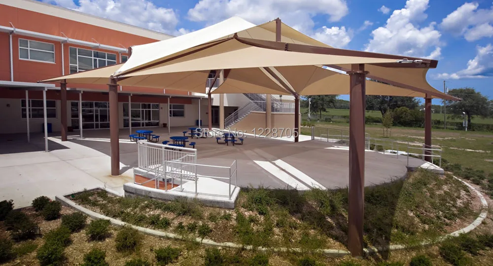10 de calidad comercial sombrilla de la vela de la cortina para parque patio jardÃn enrejado.jpg