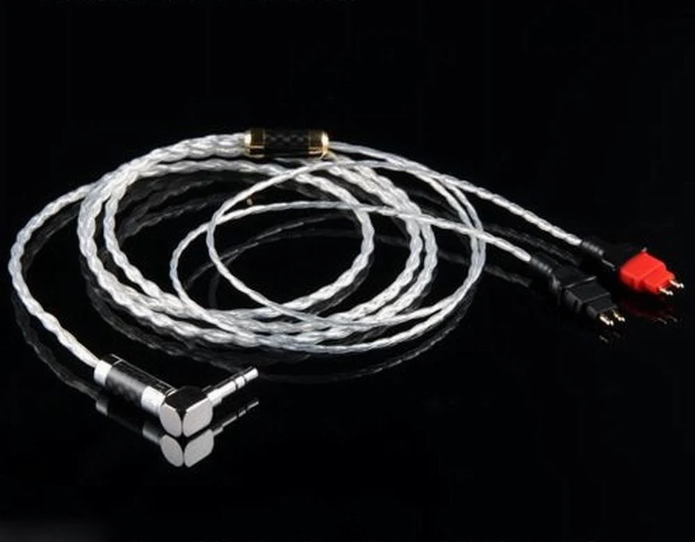 

Silver Plated HD650 HD600 HD580 HD25 Silver headphone audio cable 1.2 m