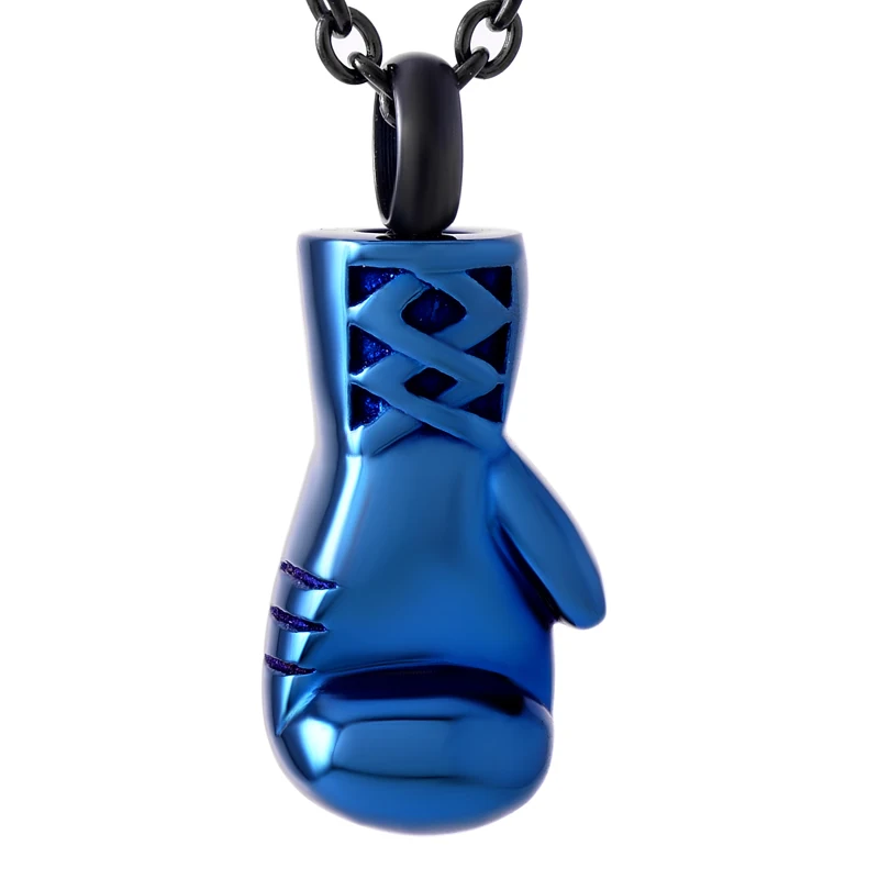 Boxing Glove Memorial Urn Necklace For Ashes Keepsake Urn Pendant