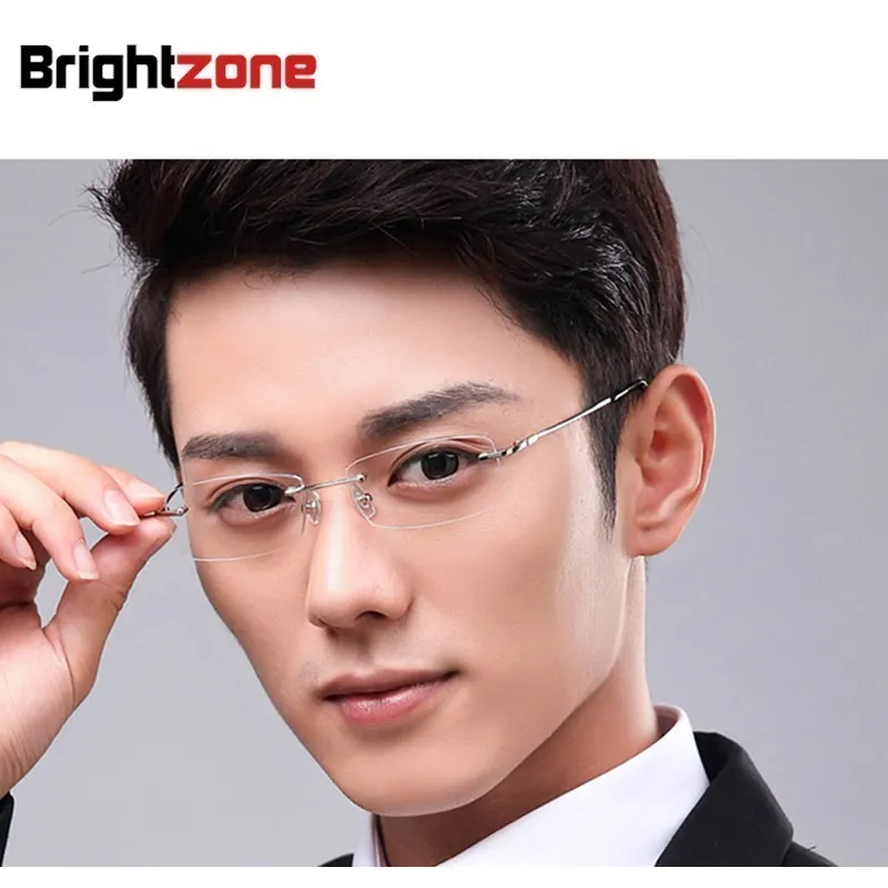 Новое поступление+ Мода+, титановые 8189 очки без оправы, очки, оправа для очков, Oculos De Grau