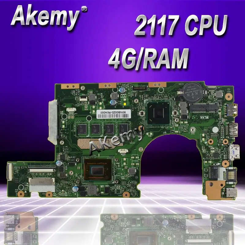 with 4G RAM 2117 CPU S300CA Laptop motherboard for ASUS VivoBook S300CA S300C S300 Test original mainboard