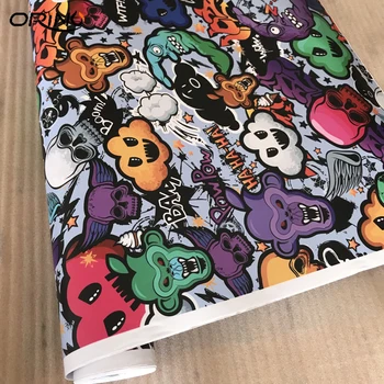 

Cartoon Bomb Vinyl Sticker Animal Skull Car DIY Graffiti Sticker Bomb Wrap Car Stickers Motorcycle Car Decals Film ORINO WRAPS
