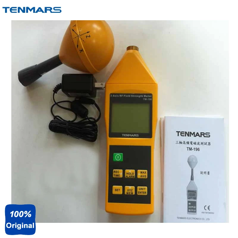 3 Axis Electrosmog RF Field Microwave EMF Meter Tester Frequency 10MHz