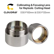 Cloudray BT240 волоконный лазерный фокус объектива D30 F100 F125mm с держателем объектива для Raytools Лазерная режущая головка BT240 BT240S 0-4KW