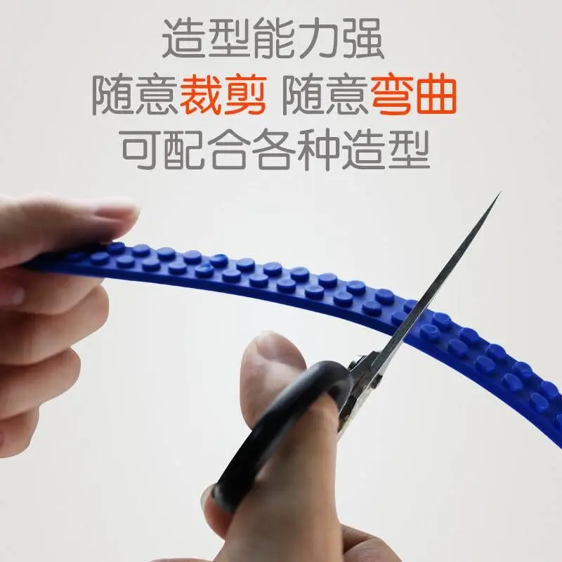 

Big Size 256 x 250mm base plate Silicone Tape for Figures DIY Base Plate Building Blocks Good Toy For Children