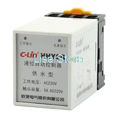 

AC 220V 8 Pin Liquid Water Level Controller Floatless Sensor Relay w Socket
