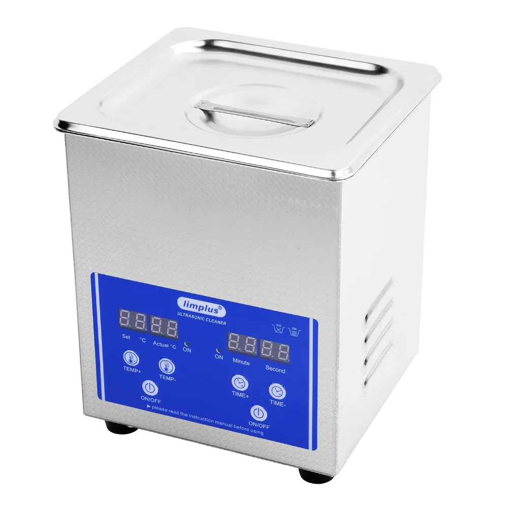 Limplus Digital Ultrasonic Cleaner 2l Heated 100w Ultrasoud Cleaning