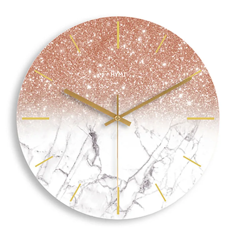 Fresh Plants Wall Clock Modern Design Retro Home Decor Decorations Living Room Wall Clock Digita Wall Watches Home Decor 50Q148 - Color: Style12