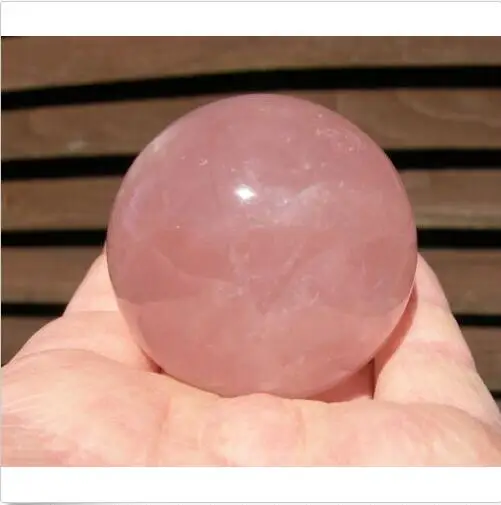 

2"+ large Pink Crystal SPHERE NATURAL SPECIMEN ROSE QUARTZ BALL Natural Crystal Healing Stone Reiki