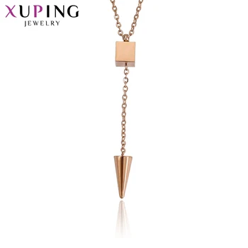 

Xuping Fashion Elegant Necklace Pendant New Design Rose Gold Color Plated Jewelry for Women Design Christmas Gift S66,1-43492