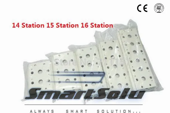 4V210-08 Пневматический airtac электромагнитный Клапан коллектор/База/доска с Шурупы прокладка 14 станции 15 станции 16 станции дополнительно