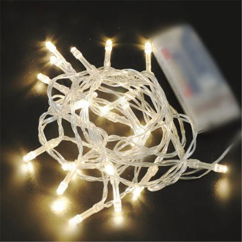 

10/20/30/40 AA Battery Operated LED String Lights for Xmas Garland Party Wedding Decoration Christmas Flasher Fairy Lights