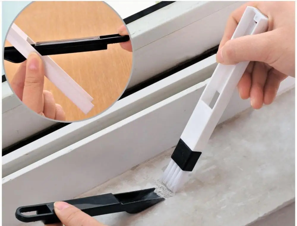 

Newest Arrivals Multipurpose Window Door Keyboard Cleaning Brush Cleaner Dustpan 2 In 1 Tool Convenient Practical Color Random