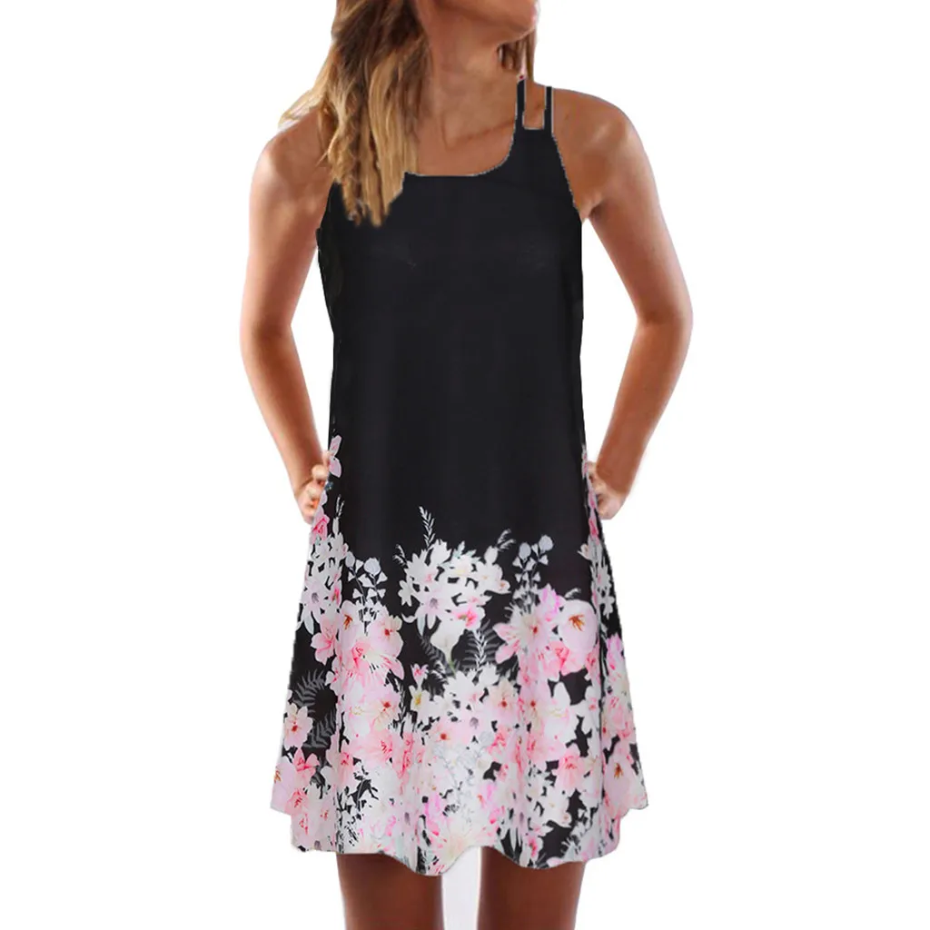 

Stylish Bar Plus Size 5xl Women Summer Short Dress Floral Off Shoulder Boho Party Beach Mini Dress Sexy Ladies Holiday Sundress