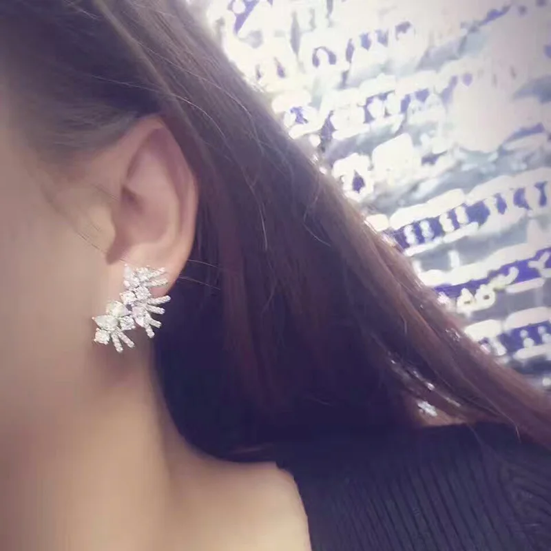 Женские серьги гвоздики с фианитами YAN MEI GLE6415Y|earrings women|earrings fashionfashion earrings |