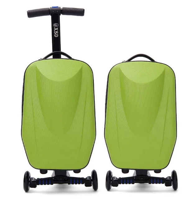 Scooter Luggage Trolley skateboard suitcase Boarding Box Travel Bag