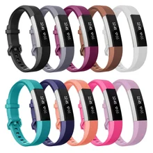 Alta qualidade silicone macio seguro faixa ajustável para fitbit alta hr banda pulseira pulseira pulseira relógio acessórios de substituição