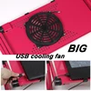 Qijia One big cooling fan 360 rolling mesa suporte para notebook stand Folding Portalbe laptop table for bed with mouse pad ► Photo 2/5