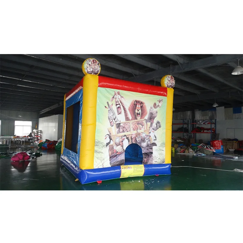 

Free custom patterned inflatable castle children's toy trampoline