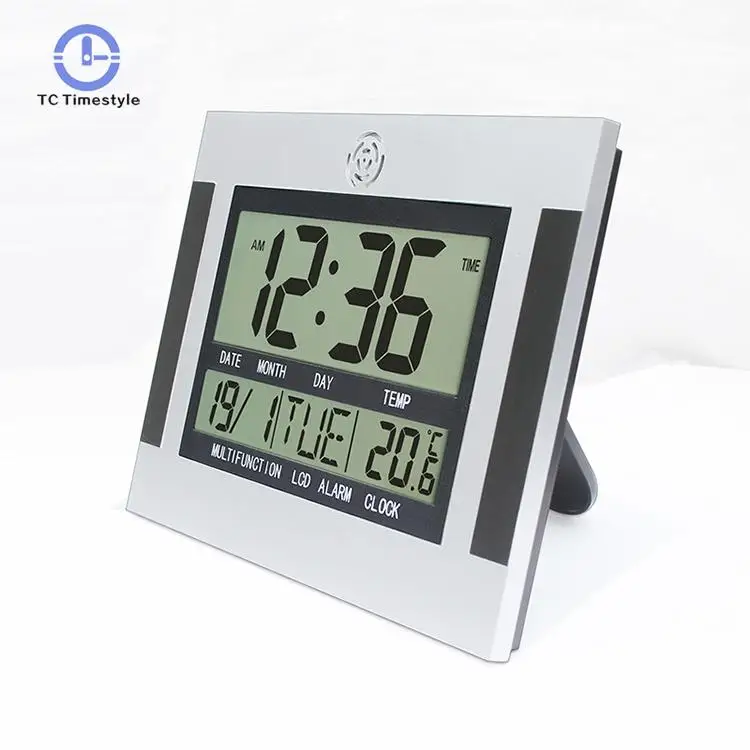 

Wall Clock Table Watch Nixie Electronic Desk Bedside Big Number Large LCD Digital Alarm Clock With Temperature Snooze Calendar