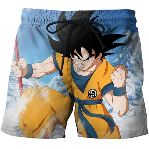 Dragon Ball Z Goku печати купальники Для мужчин пикантные Повседневное пляжные шорты Фитнес Для мужчин s 6XL Пляжные шорты забавные 3D купальник