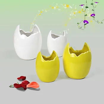 

Home garden decor creative eggshell pots potted plants planting pots flower vases 1pcs