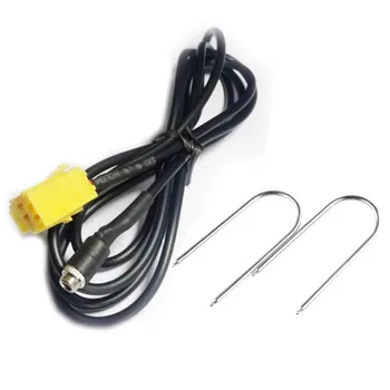 

New for Fiat Grande Punto MINI ISO Connector Aux Cable Adapter with CD Removal Keys Tool Use 3.5mm Audio Head for Alfa Romeo 159