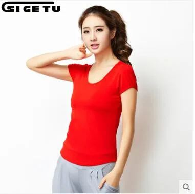 

2018 New Women Yoga Top Women Yoga Shirts short Sleeve Run Gym Shirts Fitness Clothing Shirt Female Sports Tops 1PCS