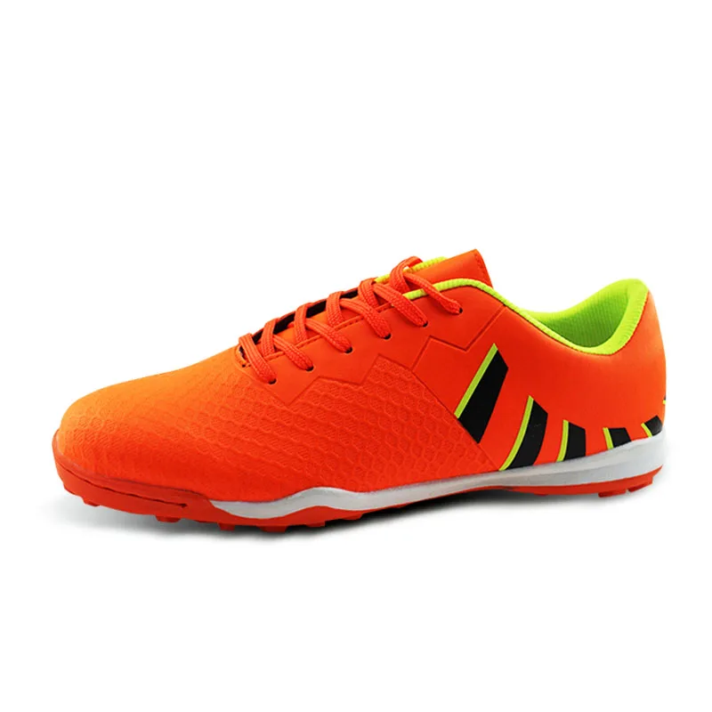 Профессиональная Мужская футбольная обувь, уличные футбольные бутсы, мужские спортивные кроссовки, мужские футбольные бутсы - Цвет: Orange