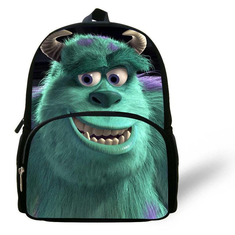12-дюймовый для мальчиков детская сумка-рюкзак для детей с принтом «Monsters University сумка Майк Вазовски Джеймс П. Салливан печати школьная сумка для детей