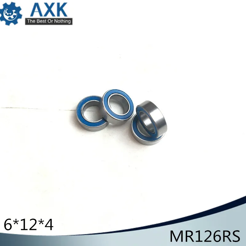

MR126RS Bearing ABEC-3 (10PCS) 6x12x4 mm Miniature MR126 - 2RS RU Ball Bearings Blue Sealed For Axial SCX10 II