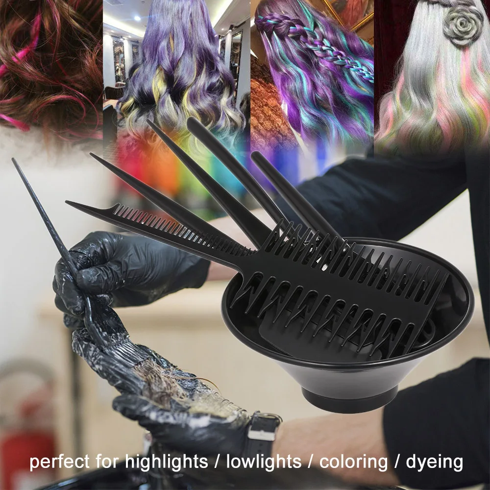 Набор для смешивания цветов волос, 6 шт., набор для осветления волос, набор для салонов, инструмент для окрашивания волос, кисть для окраски