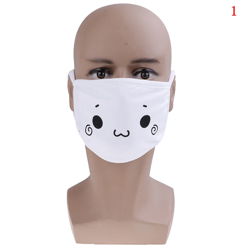 14 стилей, мультяшная хлопковая маска для лица в Корейском стиле, Kpop, черный медведь, велосипедная, Пылезащитная, против пыли, хлопковая, защитная маска для лица, маски - Цвет: 1