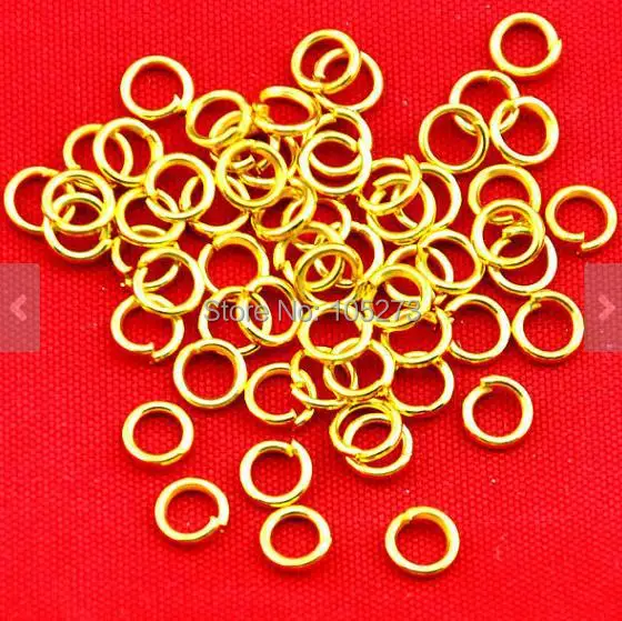 

100PCS Gold Plated Jump Ring Jump Rings 5MM 4 Gauge - DIY Accessory Jewelry Making