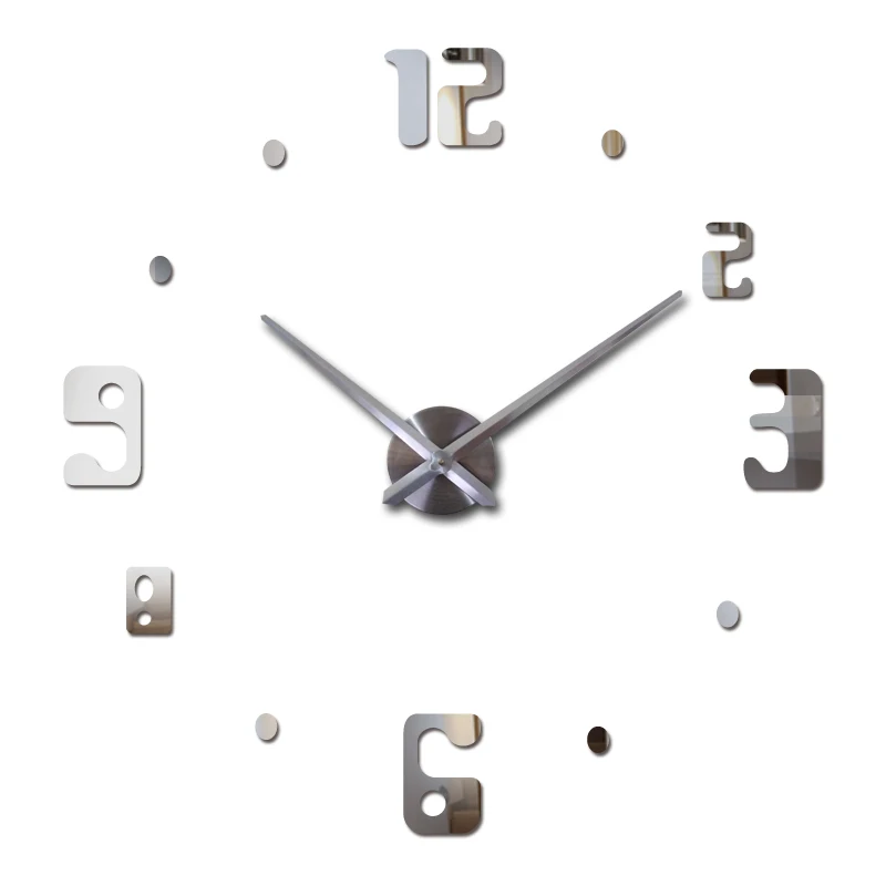 2018 новые настенные часы акриловые зеркальные reloj de pared кварцевые horloge для дома